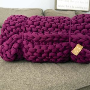 Bearaby Cotton Napper Weighted Blanket (20lb.) — Eggplant